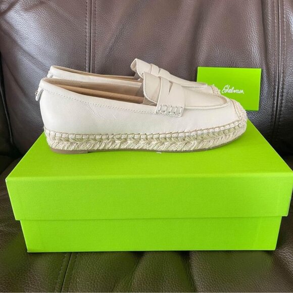 New Sam Edelman Ivory Leather Kai Shoes Women’s Sz 5 M - Picture 1 of 6